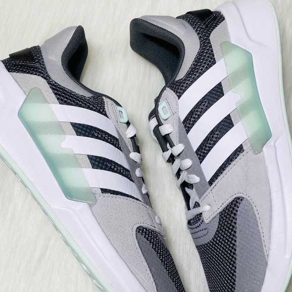 Adidas Run90s Sneakers Gray White Mint Green - Picture 5 of 9